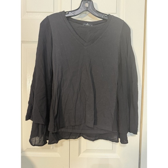 Lolly Wolly Doodle Tops - Lolly Flowey Top Black Size XS